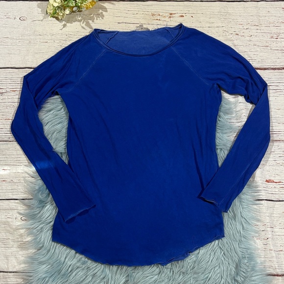 Cotton Citizen MARBELLA LONG SLEEVE SHIRT Blue - Picture 1 of 8